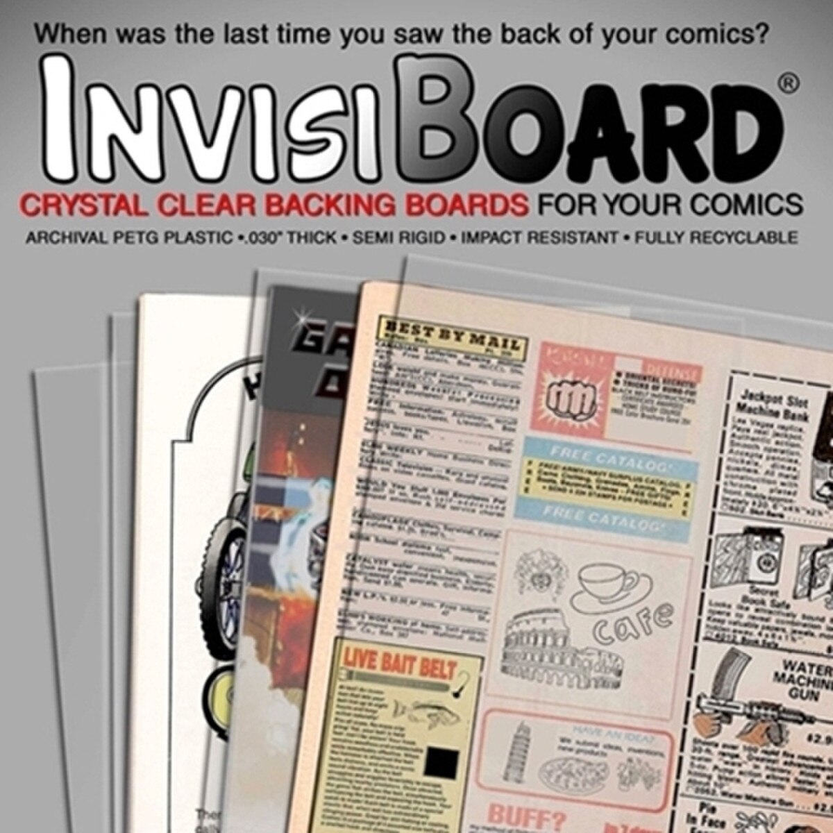 Crystal Clear BACKING Boards for L